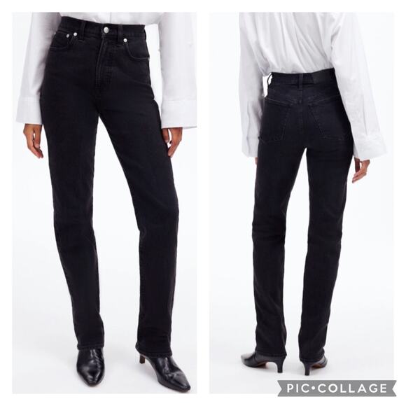 Madewell Denim - Madewell 90s Straight Leg Jeans Black Denim Size 26